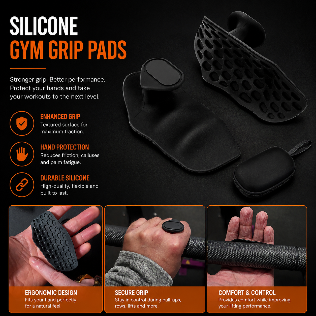 Silicone Gym Grip Pads