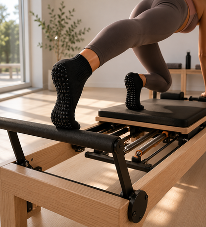 Non-Slip Pilates Grip Socks — 3 Pack for Women
