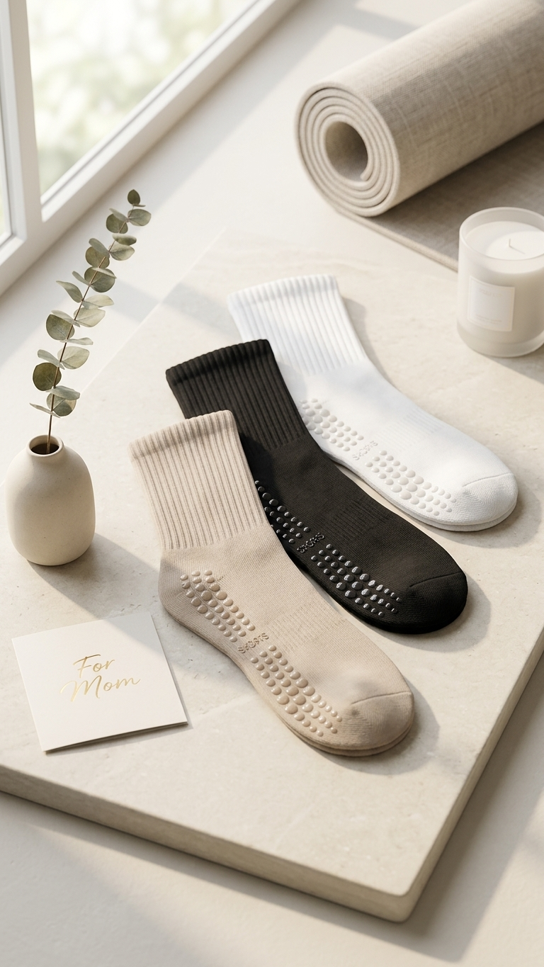 Non-Slip Pilates Grip Socks — 3 Pack for Women